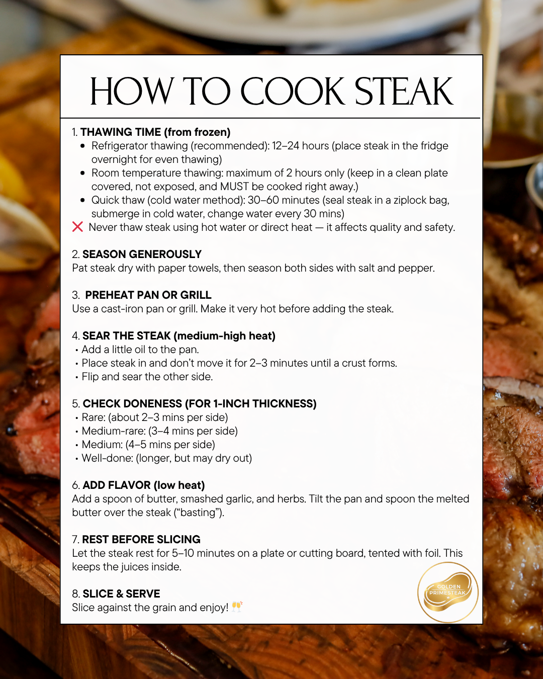 AUS 1-inch Premium Meltique Ribeye (Frozen)